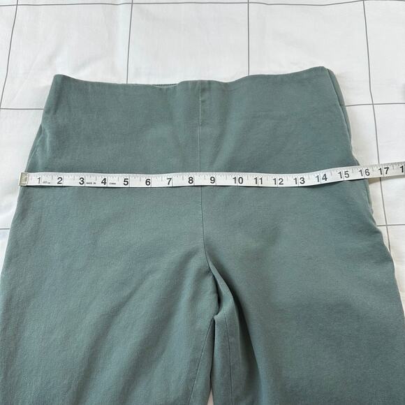 COS Pants Womens EU 38 Green Ankle Zipper Stretch Career Side Zip Slim Business - Picture 6 of 9